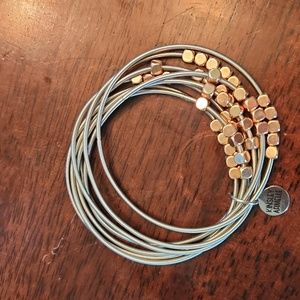 Kinsley Armelle Silver and Rose Gold Ory Bracelet